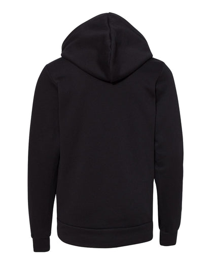 BELLA + CANVAS Youth Sponge Fleece Hoodie 3719Y #color_Black