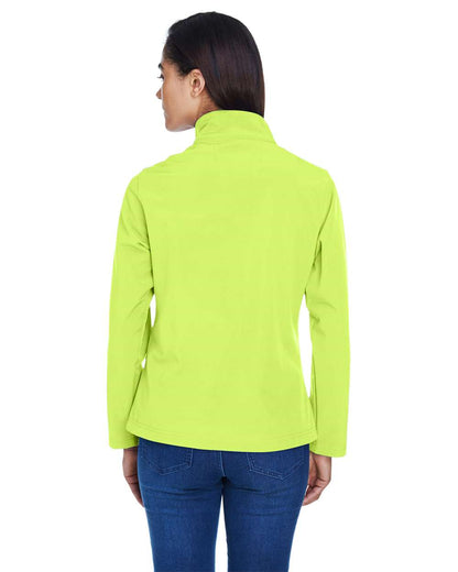 Team 365 Women's Leader Soft Shell Jacket TT80W #colormdl_Safety Yellow