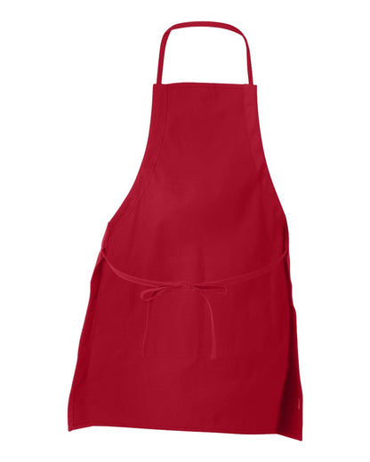 Liberty Bags Two-Pocket Butcher Apron 5502 #color_Red