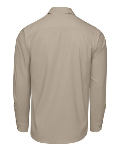 Red Kap Men's Tall Cooling Long Sleeve Work Shirt TSM4T #color_Sand