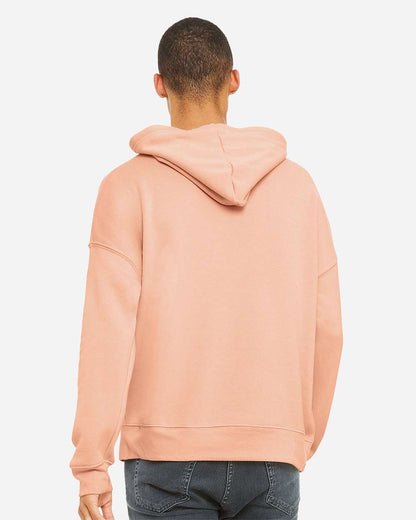 BELLA + CANVAS Unisex Sponge Fleece Drop Shoulder Hoodie Sweatshirt 3729 #colormdl_Peach