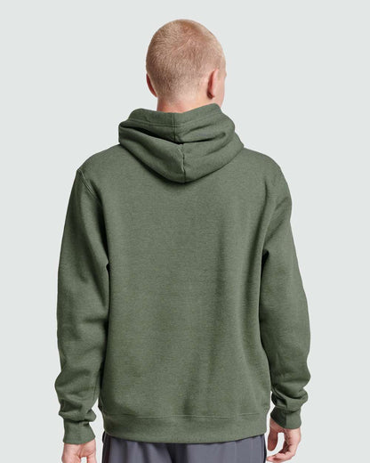 JERZEES Unisex Eco™ Premium Blend Ring-Spun Hooded Sweatshirt 700MR #colormdl_Military Green Heather