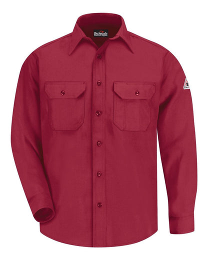 Bulwark Uniform Shirt - Nomex® IIIA - Tall Sizes SND6T #color_Red