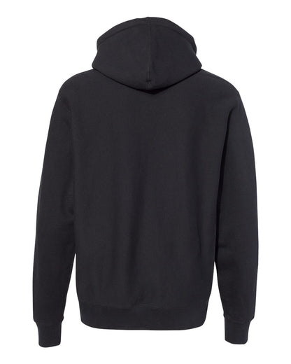 Independent Trading Co. Unisex Legend Premium Heavyweight Cross-Grain Hooded Sweatshirt IND5000P #color_Black