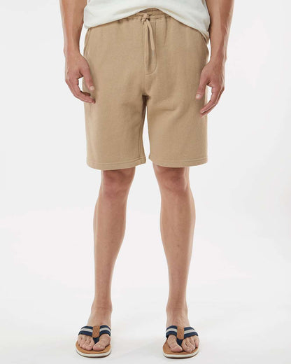 Independent Trading Co. Midweight Fleece Shorts IND20SRT #colormdl_Sandstone