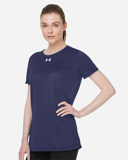 Under Armour Women's Team Tech™ T-Shirt 1376847 #colormdl_Midnight Navy/ White