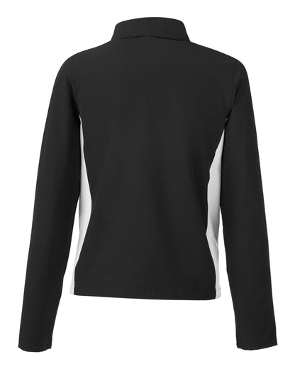 Under Armour Women's Rival Stretch Jacket 1389661 #color_Black/ White/ White