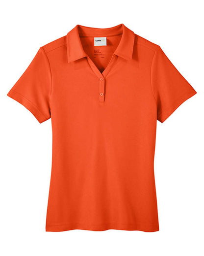 CORE365 Women's Fusion ChromaSoft™ Pique Polo CE112W #color_Campus Orange