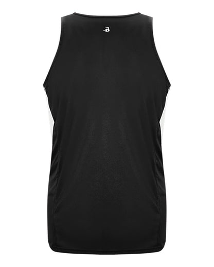 Alleson Athletic Men's Stride Singlet 8667 #color_Black/ White