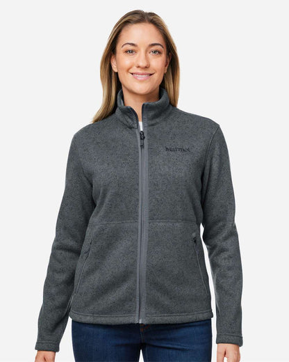 Marmot Women's Drop Line Fleece Jacket M16250 #colormdl_Steel Onyx Heather