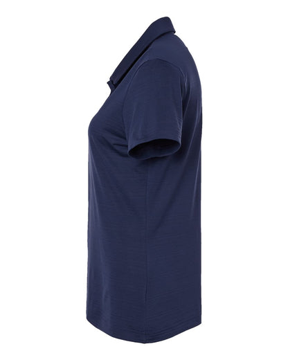 Adidas Women's Textured Stripe Polo A707 #color_Dark Blue
