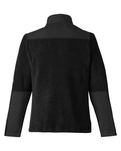 CORE365 Women's Journey Summit Hybrid Full-Zip CE890W #color_Black/ Black