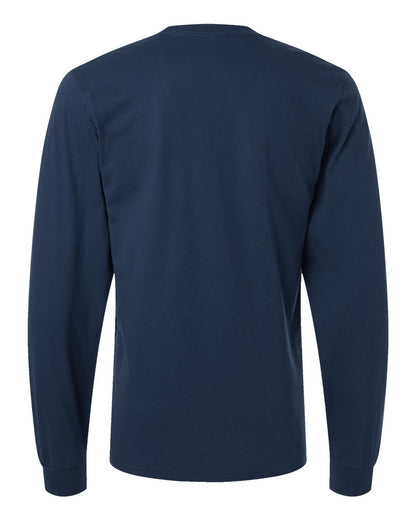 American Apparel Unisex Fine Jersey Long Sleeve Tee 2007 #color_Sea Blue