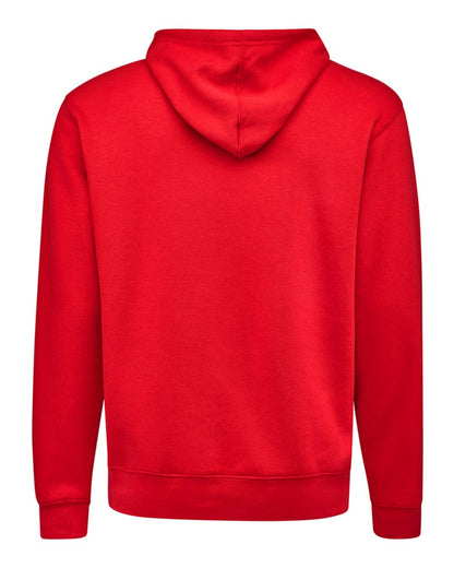J. America Unisex BTB Fleece Hooded Sweatshirt 8720 #color_Red