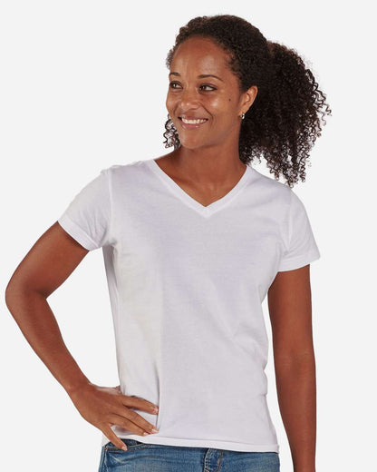 Boxercraft Women's V-Neck T-Shirt BW2201 #color_White