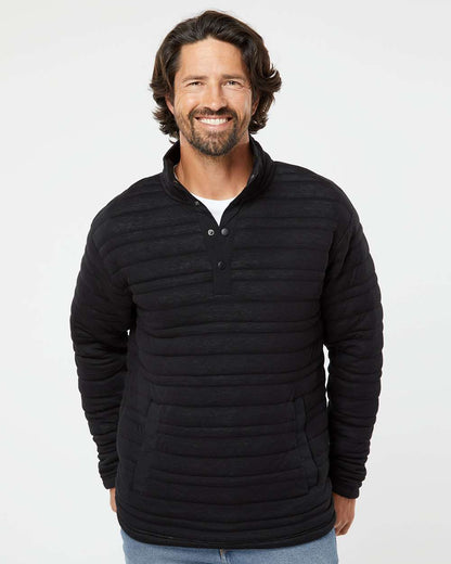 J. America Men's Horizon Half-Snap Pullover 8895 #colormdl_Black