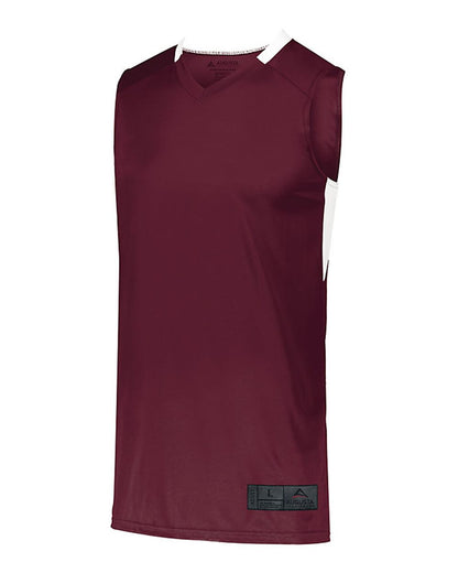 Augusta Sportswear Step-Back Basketball Jersey 1730 #color_Maroon/ White