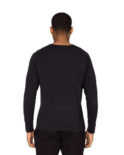 Threadfast Apparel Unisex Impact Long-Sleeve T-Shirt 382LS #colormdl_Black
