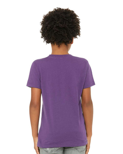 BELLA + CANVAS Youth Jersey Tee 3001Y #colormdl_Royal Purple