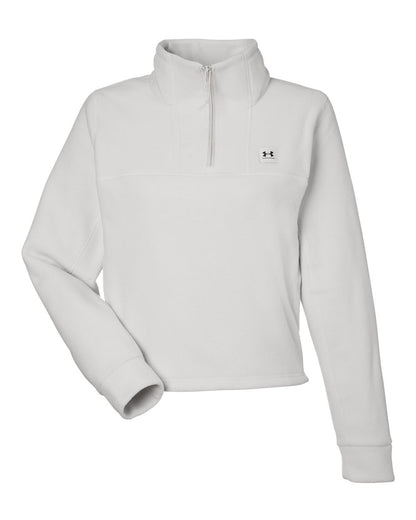 Under Armour Women's Expanse Fleece Half-Zip Pullover 1387024 #color_Sum White/ Sum White