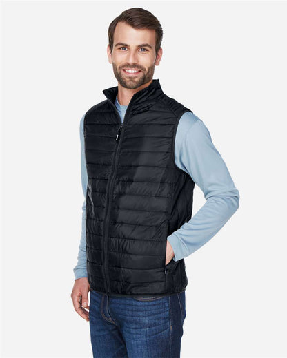 CORE365 Men's Prevail Packable Puffer Vest CE702 #colormdl_Black