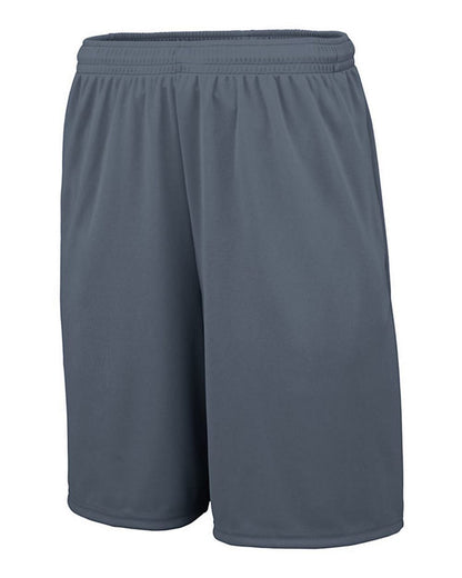Augusta Sportswear Youth Training Shorts with Pocket 1429 #color_Graphite