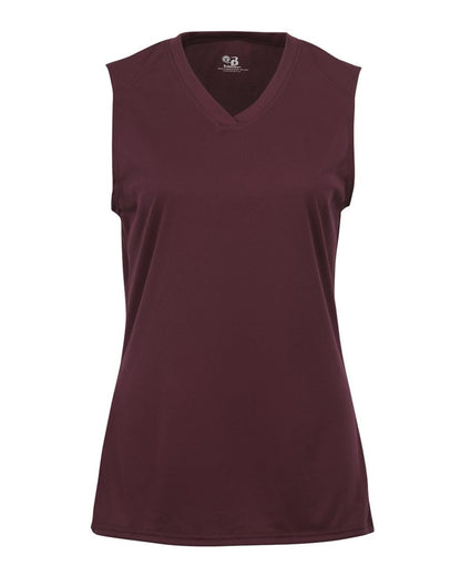 Badger Women's B-Core Sleeveless T-Shirt 4163 #color_Maroon