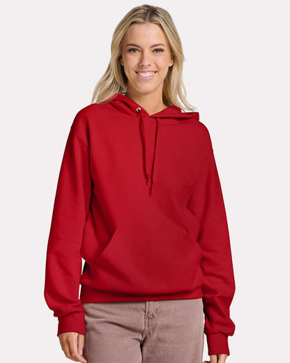 JERZEES Unisex Ultimate CVC Hooded Sweatshirt IC49MR #colormdl_True Red