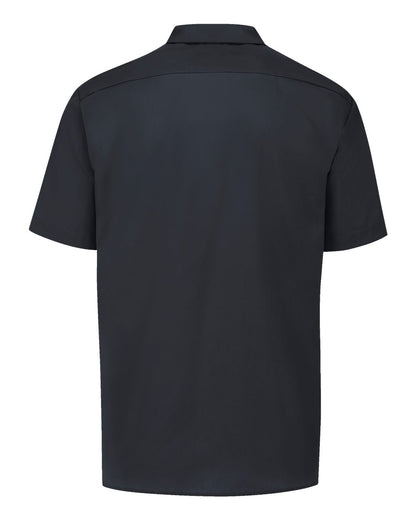 Dickies Men's Tall Industrial Short Sleeve Work Shirt S535T #color_Black