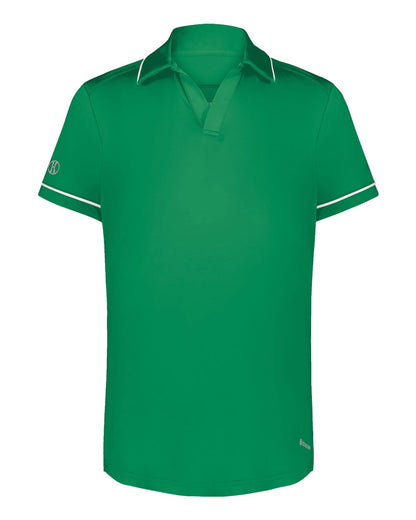 Holloway Women's CoolCore® Polo 222701 #color_Kelly/ White