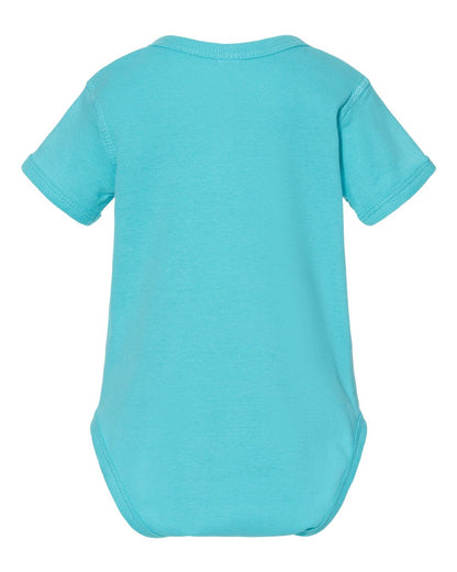 Rabbit Skins Infant Baby Rib Bodysuit 4400 #color_Caribbean