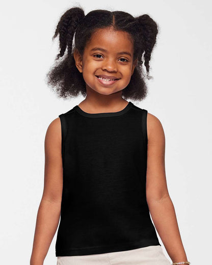 Rabbit Skins Toddler Fine Jersey Tank 3323 #colormdl_Black