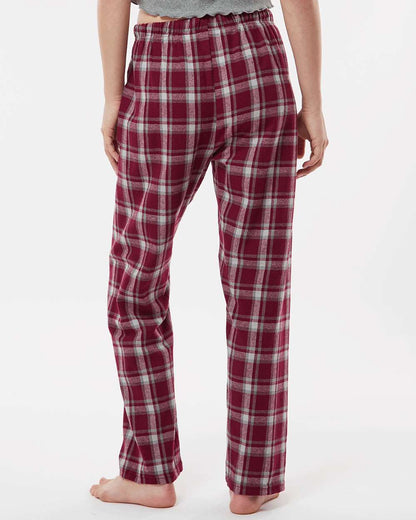 Boxercraft Women's Haley Flannel Pants BW6620 #colormdl_Heritage Maroon Plaid