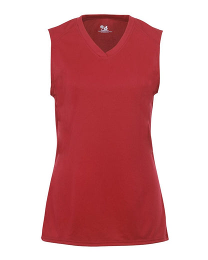 Badger Girls' B-Core Sleeveless T-Shirt 2163 #color_Red