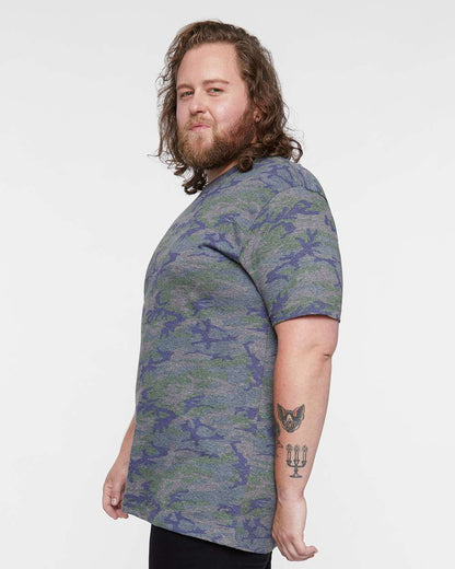 LAT Unisex Fine Jersey Tee 6901 #colormdl_Vintage Camo