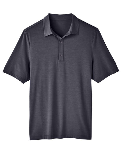 North End Men's JAQ Snap-Up Stretch Performance Polo NE100 #color_Carbon