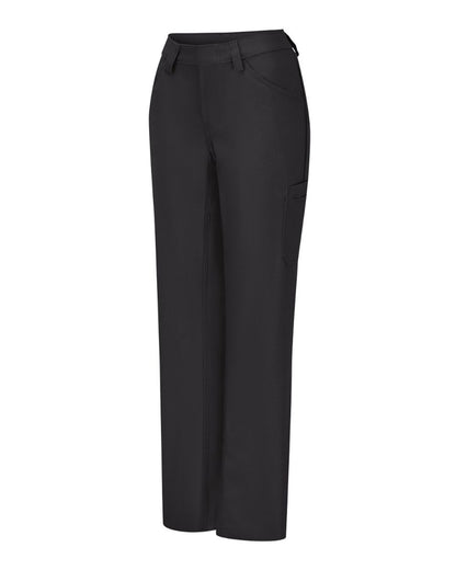 Red Kap Women's Lightweight Crew Pants PT3L #color_Black - Unhemmed