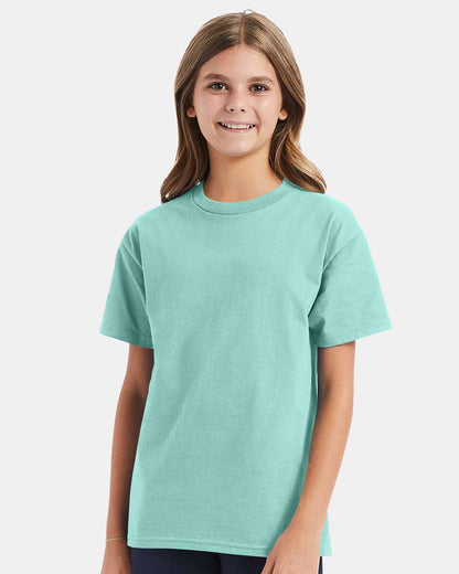 Hanes Authentic Youth T-Shirt 5450 #colormdl_Clean Mint