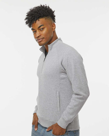 J. America Men's Triblend Quarter-Zip Sweatshirt 8869 #colormdl_Grey Triblend
