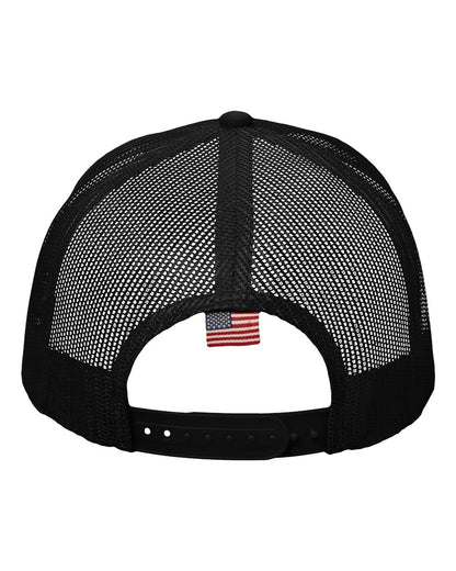 Kati USA Flag Mesh Cap AM350M #color_Black/ USA Mesh
