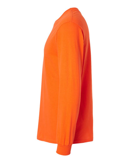 Gildan Unisex Heavy Cotton™ Long Sleeve T-Shirt 5400 #color_Orange