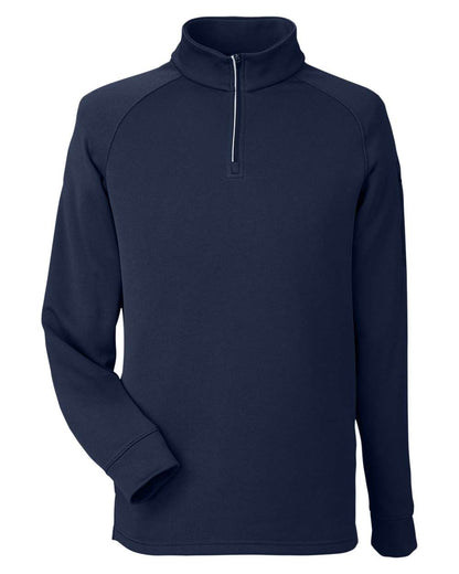 CORE365 Unisex Fusion ChromaSoft™ Fleece Quarter-Zip Pullover CE801 #color_Classic Navy