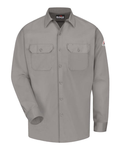 Bulwark Work Shirt - EXCEL FR® ComforTouch - Tall Sizes SLW2T #color_Grey