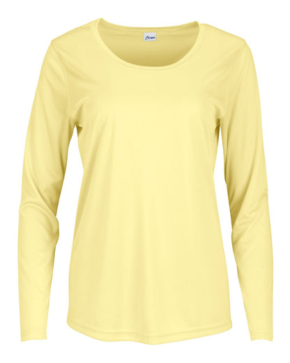 Paragon Women's Long Islander Performance Long Sleeve T-Shirt 214 #color_Pale Yellow