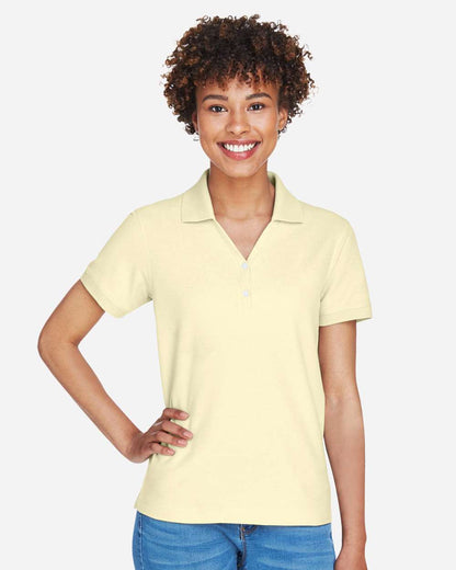 Devon & Jones Women's Pima Piqué Polo D100W #colormdl_Transparent Yellow