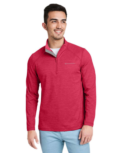 vineyard vines Men's Sankaty Quarter-Zip Pullover K002709 #colormdl_Collegiate Red