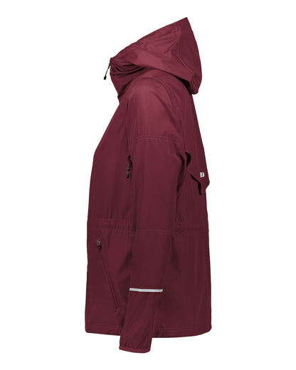 Holloway Women's Packable Hooded Jacket 229782 #color_Maroon