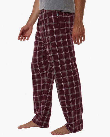 Boxercraft Men's Harley Flannel Pants BM6624 #colormdl_Varsity Maroon Oxford Plaid