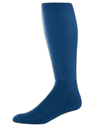 Augusta Sportswear Wicking Athletic Socks 6085 #color_Navy