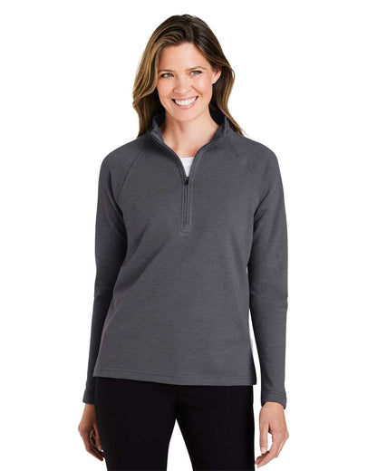 Devon & Jones Women's New Classics® Charleston Quarter-Zip Pullover DG481WZ #colormdl_Black Melange